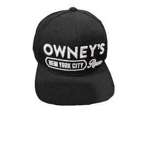 Owney's New York City Rum‎ Black Baseball Cap Lid Hat Brooklyn Acme Adjustable
